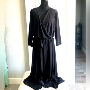 Elegant Lane Bryant faux wrap midi dress size 20/22.
